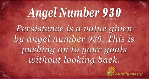 930 Angel Number Meaning